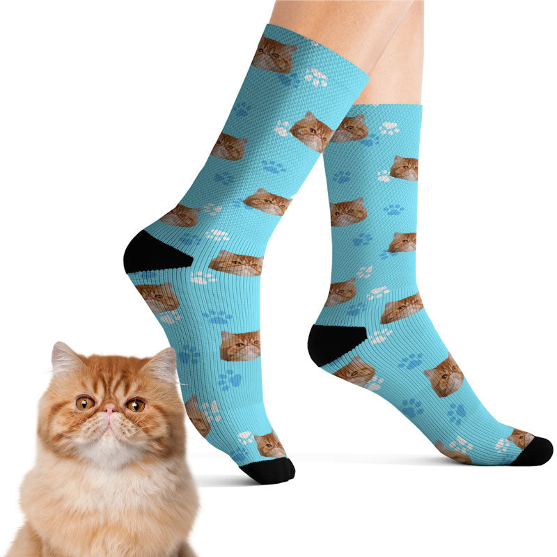 Custom printed socks product sample